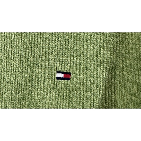 Men's Tommy Hilfiger Sweater Knit Pullover Cotton Golf X-Large Green - Picture 2 of 11